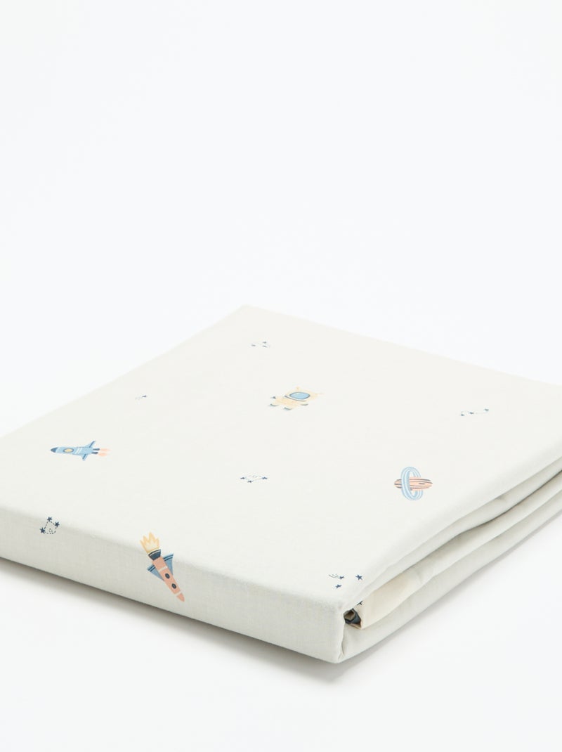 Juego de cama estampado individual (150 x 220 cm) - Kiabi Home Azul - Kiabi