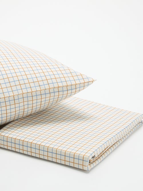 Juego de cama estampado individual (150 x 220 cm) - Kiabi Home - Kiabi Juego de cama estampado individual (150 x 220 cm) - Kiabi Home - Kiabi