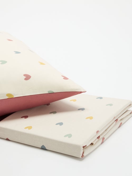 Juego de cama estampado individual (150 x 220 cm) - Kiabi Home - Kiabi Juego de cama estampado individual (150 x 220 cm) - Kiabi Home - Kiabi