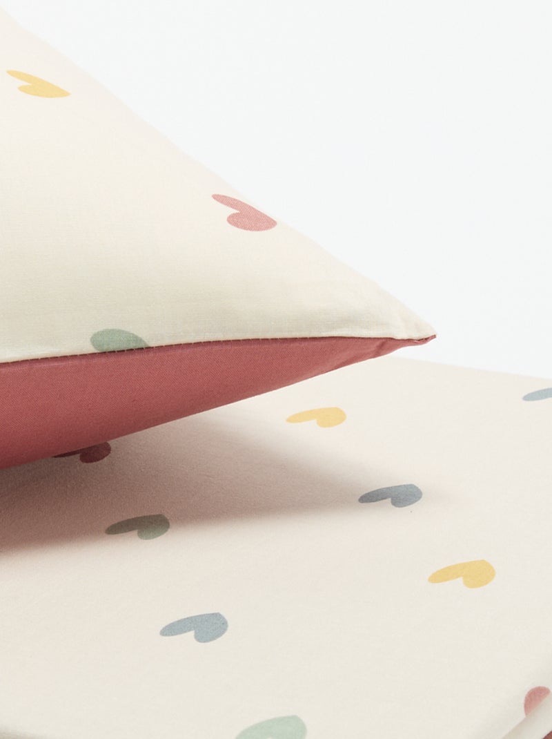 Juego de cama estampado individual (150 x 220 cm) - Kiabi Home Rosa - Kiabi