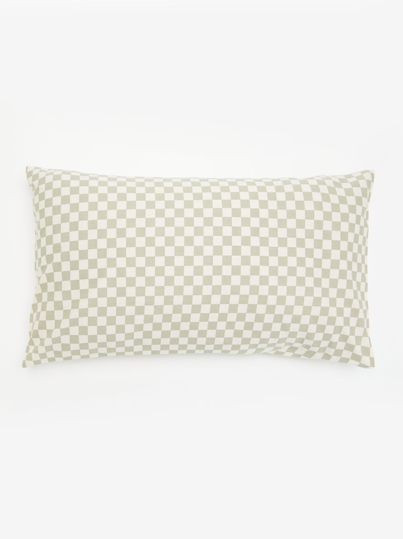 Juego de cama estampado individual (150 x 220 cm) - Kiabi Home Verde - Kiabi