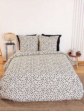 Juego de cama estampado leopardo - 2 personas