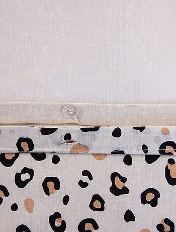 Juego de cama estampado leopardo - 2 personas