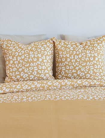 Juego de cama estampado leopardo - 2 personas