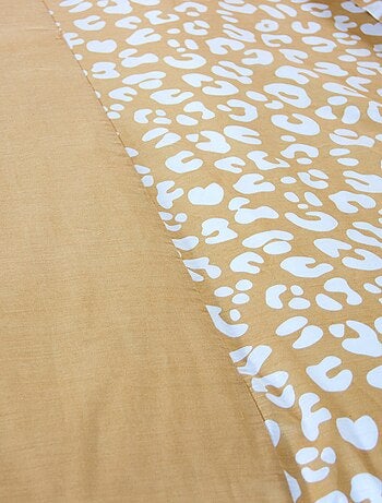 Juego de cama estampado leopardo - 2 personas