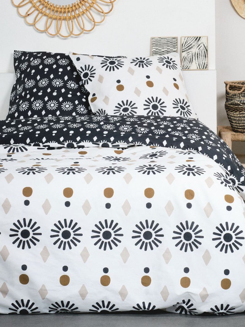 Juego de cama estampado NEGRO - Kiabi