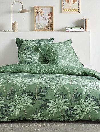 Juego de cama estampado palmeras - 2 personas