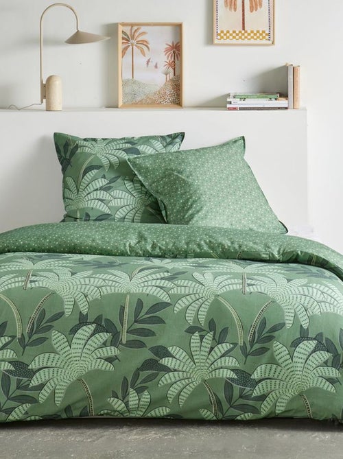 Juego de cama estampado palmeras - 2 personas - Kiabi