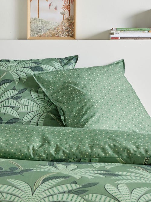 Juego de cama estampado palmeras - 2 personas - Kiabi