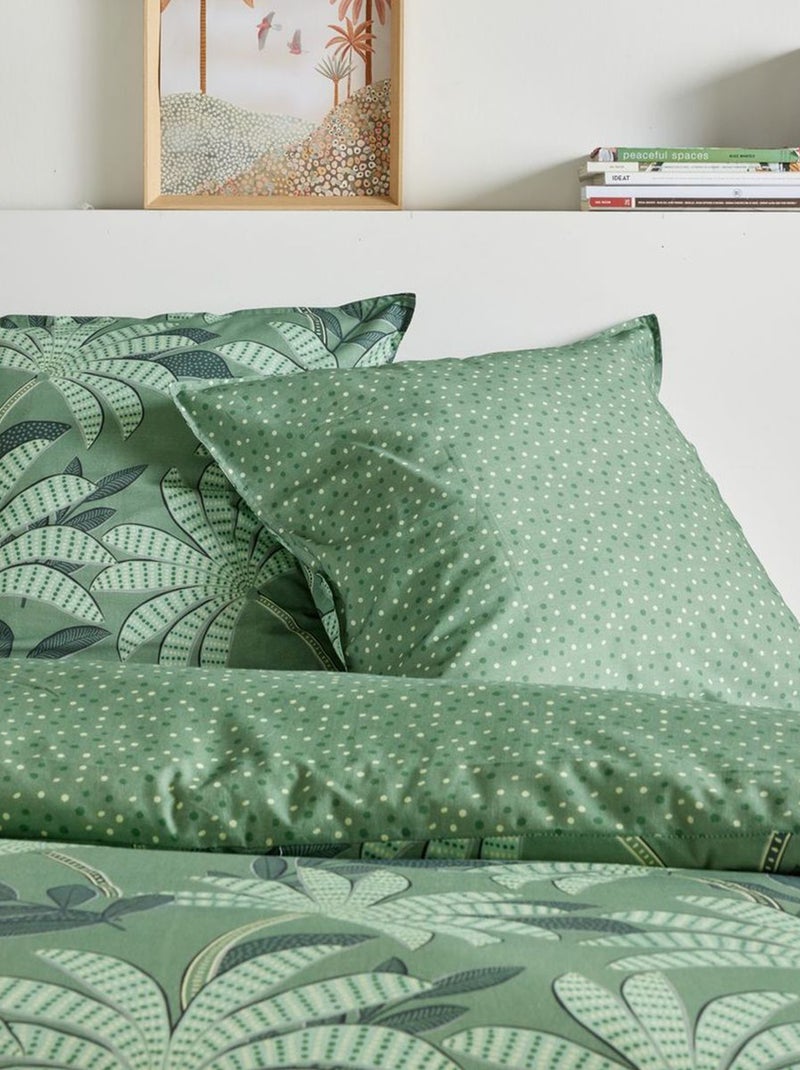 Juego de cama estampado palmeras - 2 personas Kaki - Kiabi
