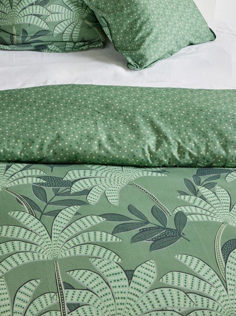 Juego de cama estampado palmeras - 2 personas Kaki - Kiabi