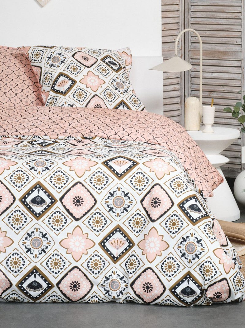 Juego de cama estampado ROSA - Kiabi