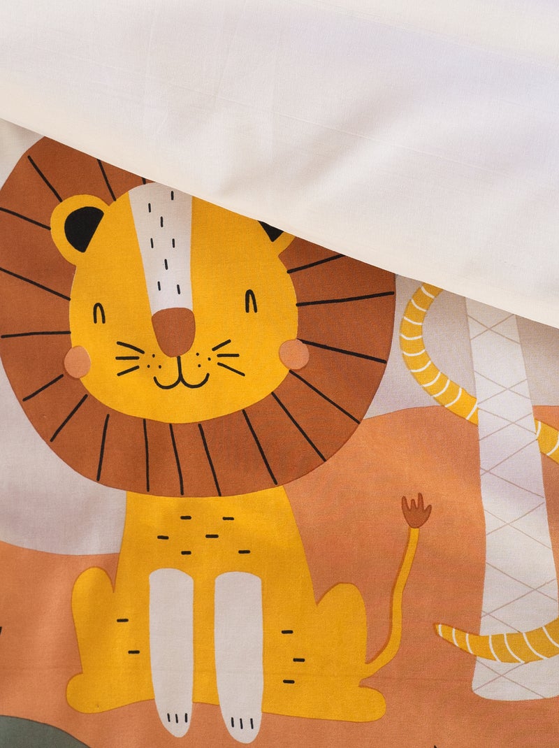 Juego de cama estampado sabana - Individual Blanco - Kiabi