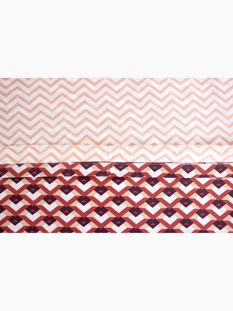 Juego de cama Estudio Retro Reversible Rojo - Kiabi
