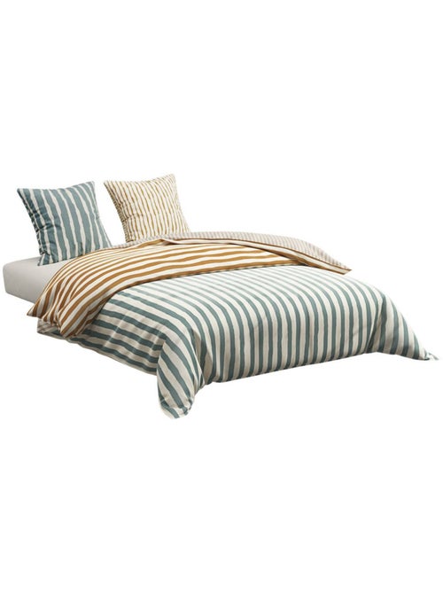 Juego de cama fenir, 220 x 240 cm, azul - Kiabi