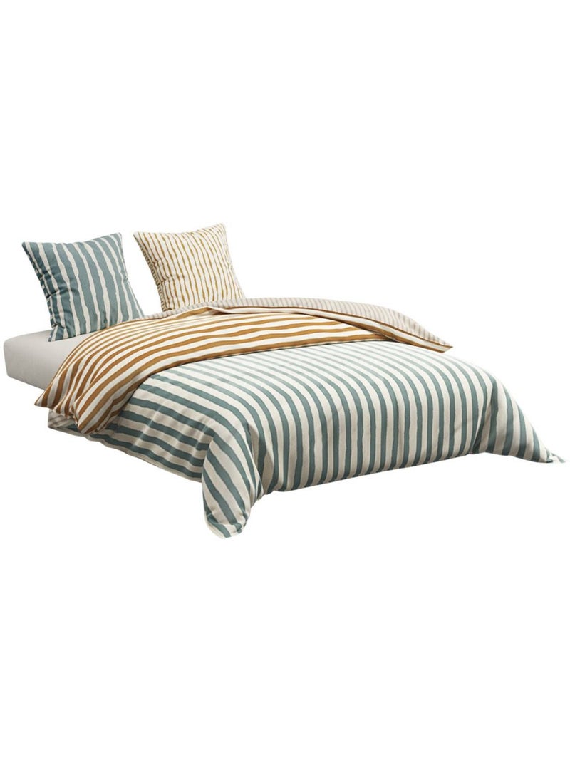 Juego de cama fenir, 220 x 240 cm, azul Azul claro - Kiabi