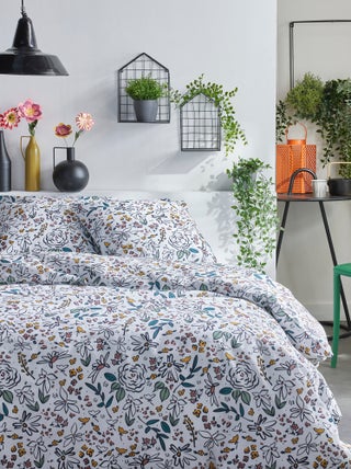 Juego de cama floral - Doble