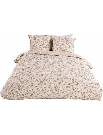 Juego de cama FLORES campestres reversible