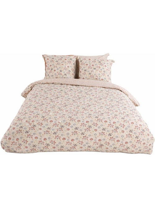 Juego de cama FLORES campestres reversible - Kiabi