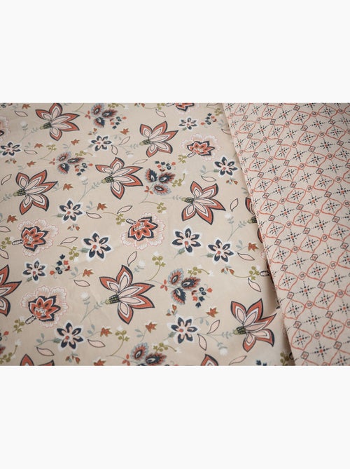 Juego de cama FLORES campestres reversible - Kiabi