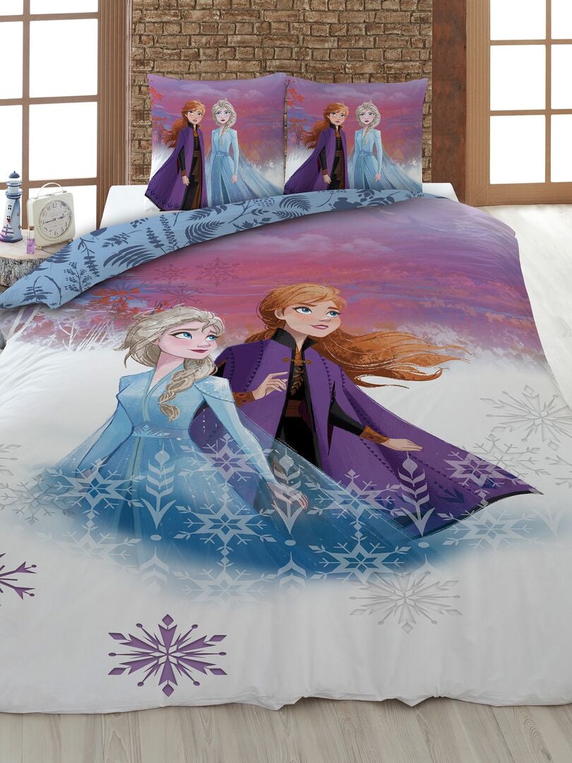 Juego de cama 'Frozen' - Individual violeta/blanco - Kiabi