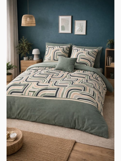 Juego de cama Geométrico RETRO - Kiabi Juego de cama Geométrico RETRO - Kiabi