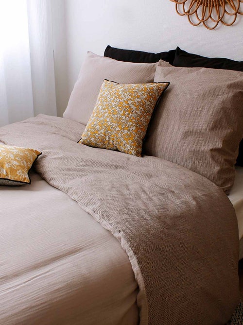 Juego de cama geométrico reversible - Kiabi Juego de cama geométrico reversible - Kiabi