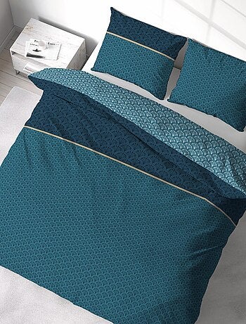 Juego de cama geométrico reversible de 3 piezas