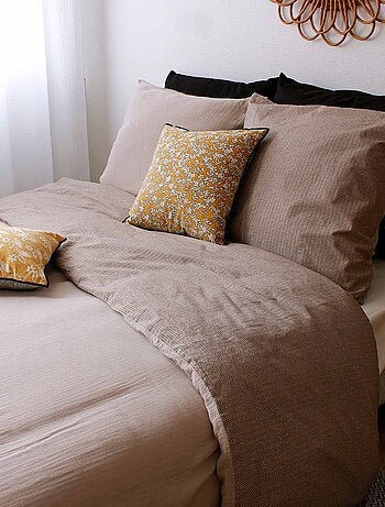 Juego de cama geométrico y reversible