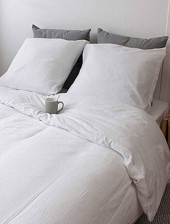 Juego de cama geométrico y reversible