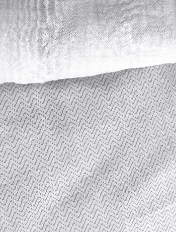 Juego de cama geométrico y reversible