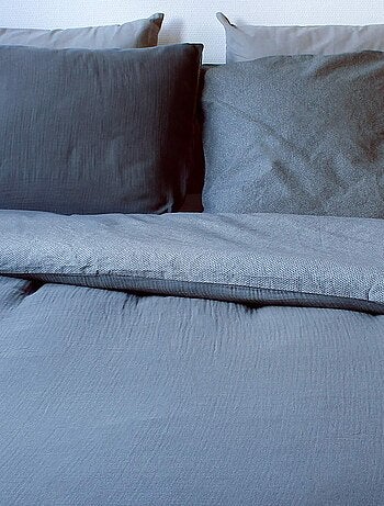 Juego de cama geométrico y reversible