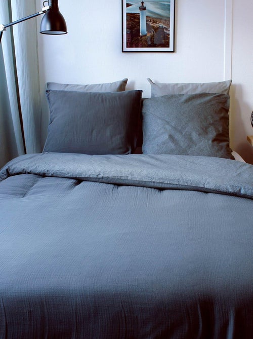 Juego de cama geométrico y reversible - Kiabi
