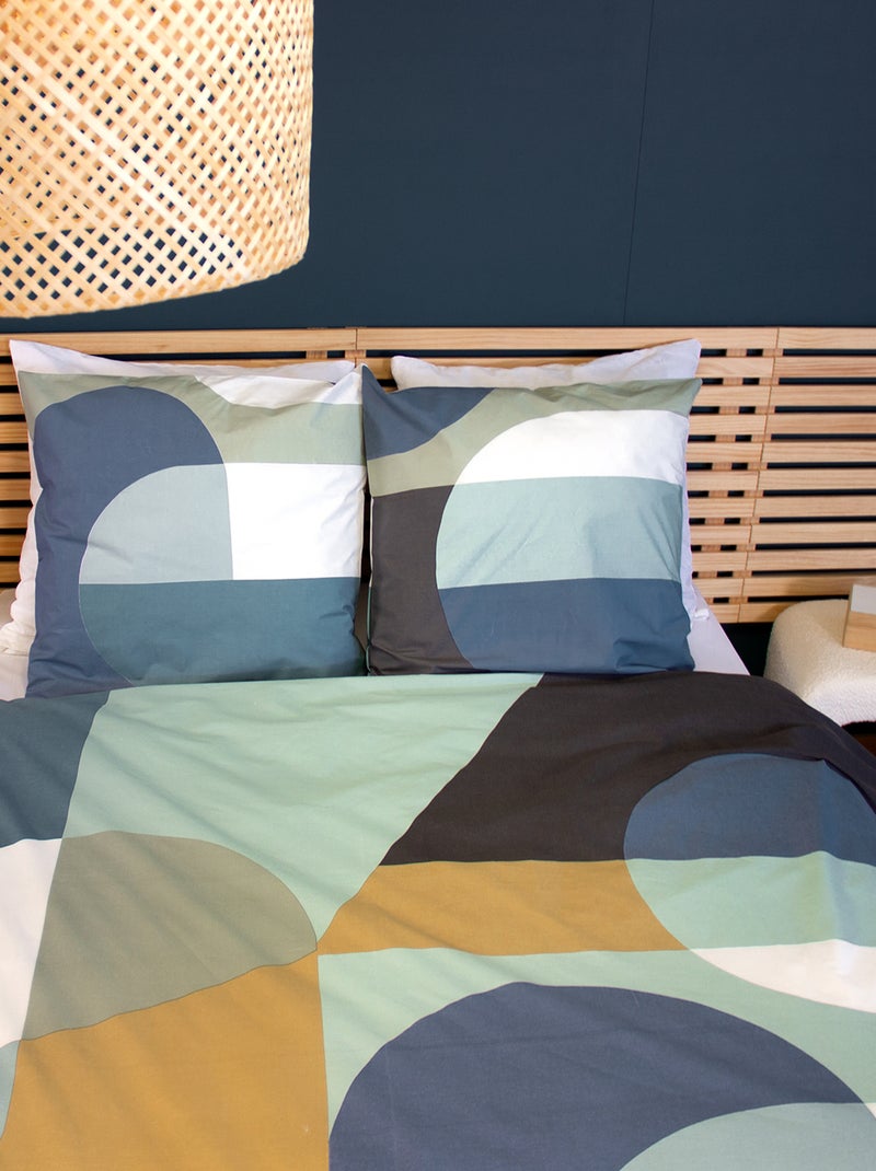 Juego de cama gráfico - Doble Azul - Kiabi