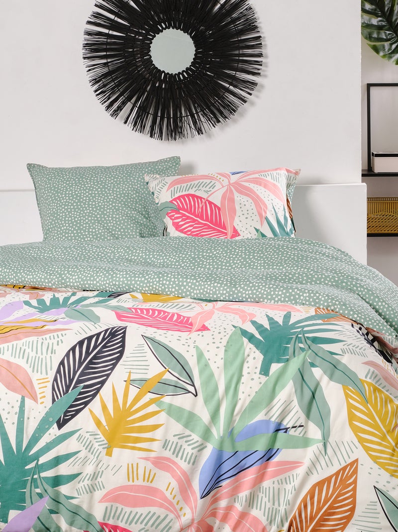 Juego de cama 'hojas' - Doble BEIGE - Kiabi