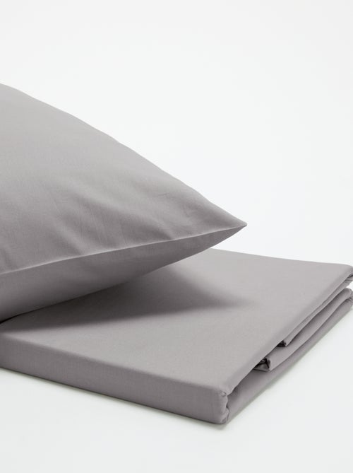 Juego de cama individual - Funda nórdica + 1 funda de almohada - Kiabi Juego de cama individual - Funda nórdica + 1 funda de almohada - Kiabi