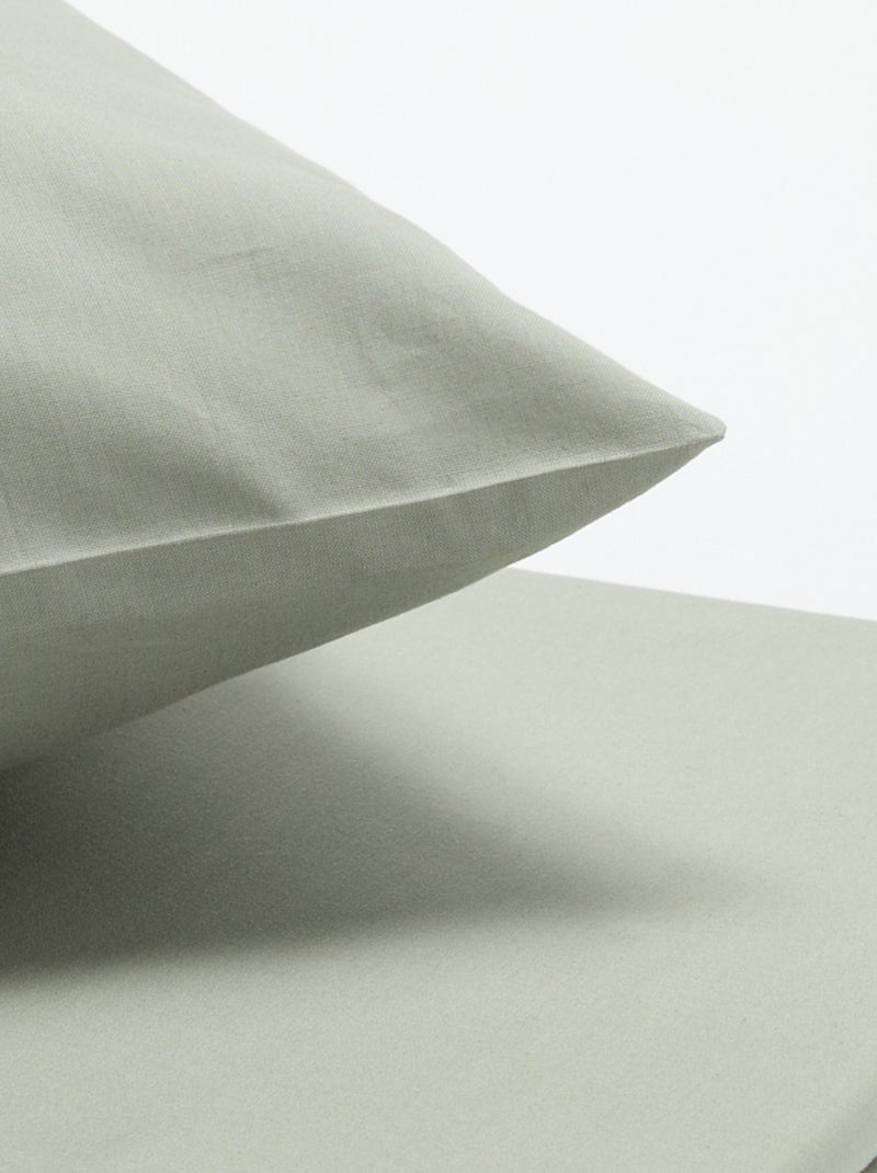 Juego de cama individual - Funda nórdica + 1 funda de almohada Verde - Kiabi