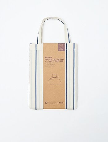 Juego de cama individual (140 x 200cm) de algodón 57 hilos - Kiabi Home