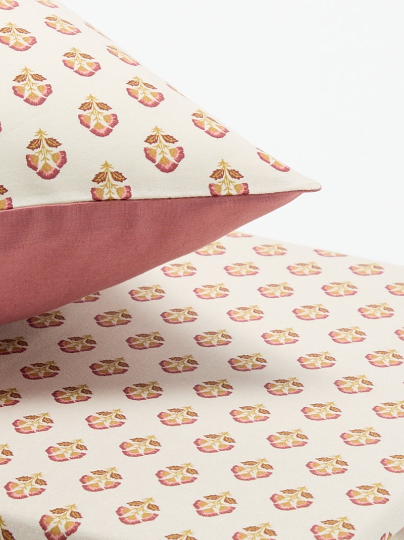 Juego de cama individual (150 x 220 cm) - Kiabi Home Rosa - Kiabi