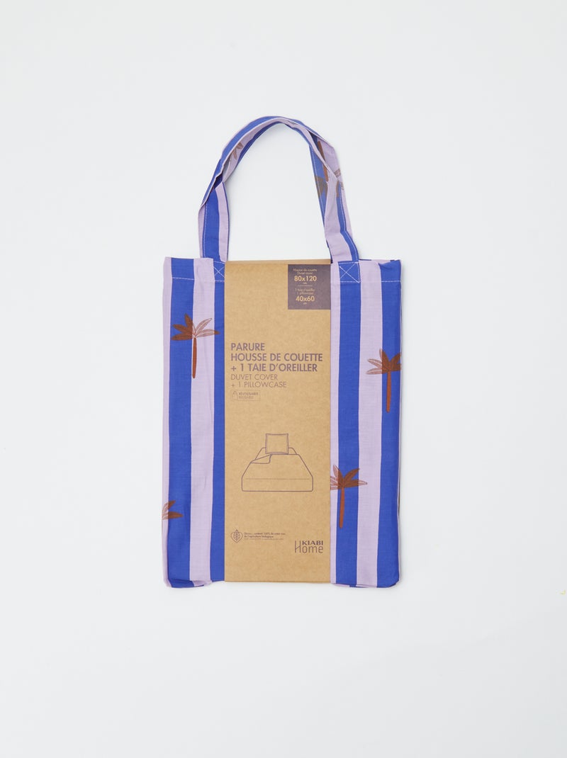 Juego de cama individual (80x120cm) - Kiabi Home AZUL - Kiabi