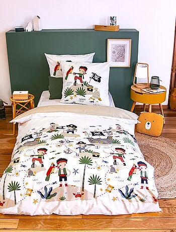 Juego de cama individual de 2 piezas - 1 funda nórdica + 1 funda de almohada