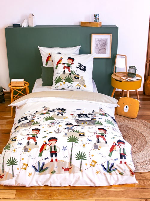 Juego de cama individual de 2 piezas - 1 funda nórdica + 1 funda de almohada - Kiabi