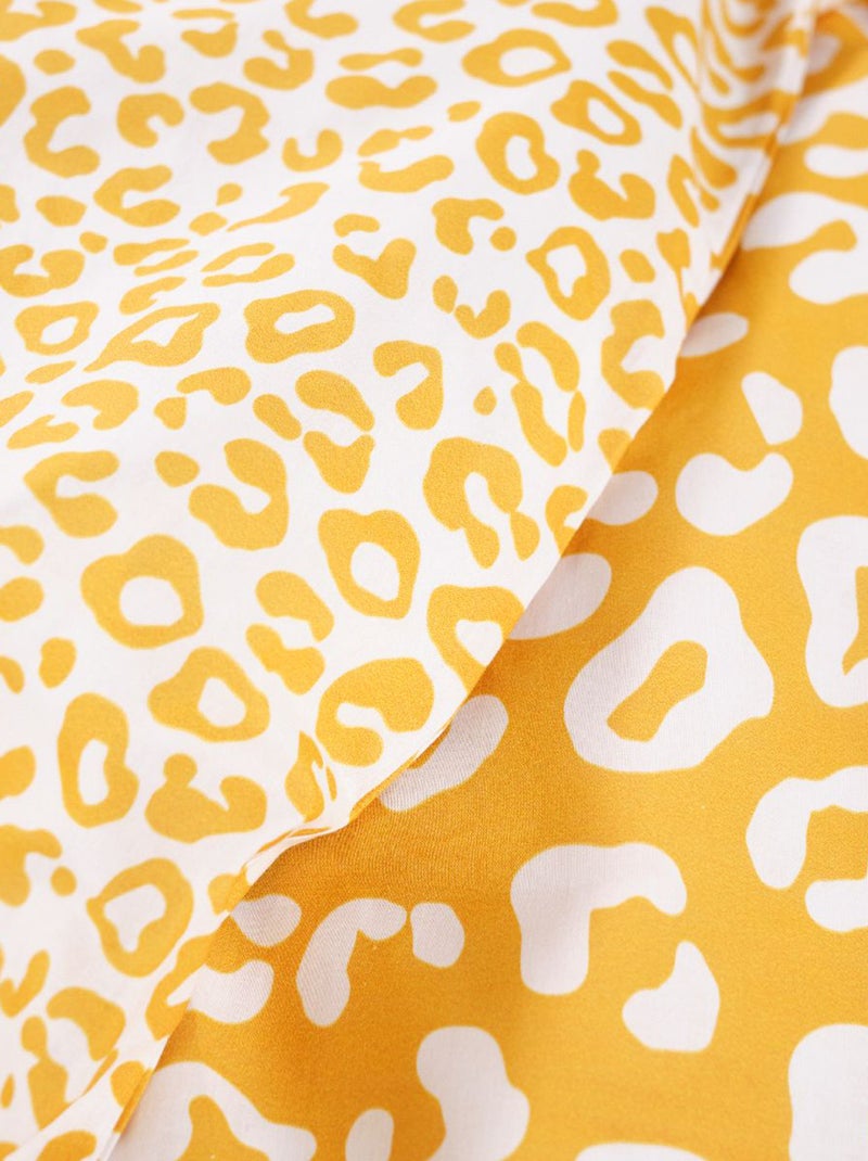 Juego de cama individual de 2 piezas funda nórdica + funda de almohada Amarillo - Kiabi