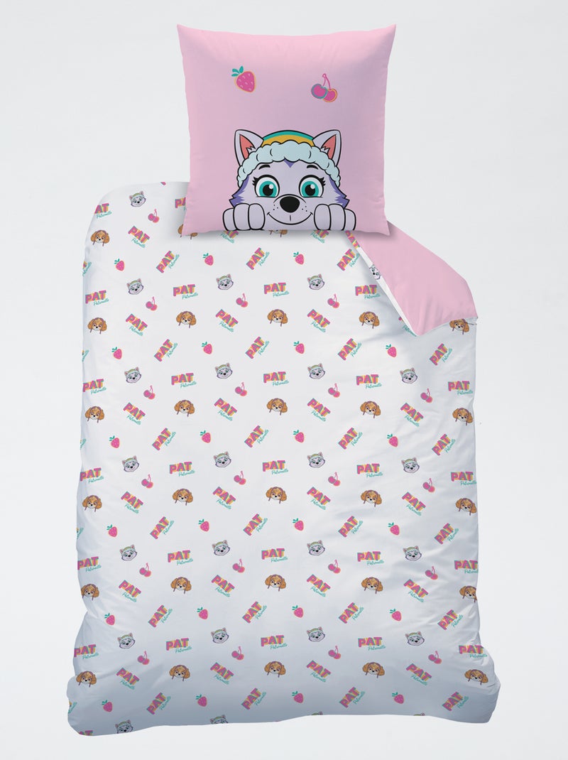 Juego de cama individual de 2 piezas 'Patrulla Canina': funda nórdica + funda de almohada Rosa - Kiabi