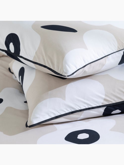 Juego de cama individual de algodón estampado con flores - Kiabi