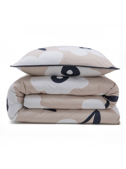 Juego de cama individual de algodón estampado con flores - Kiabi