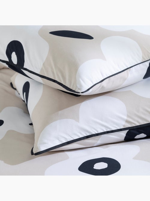 Juego de cama individual de algodón estampado con flores - Kiabi Juego de cama individual de algodón estampado con flores - Kiabi