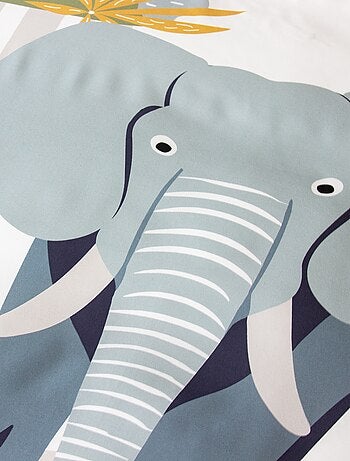 Juego de cama individual estampado 'elefante'