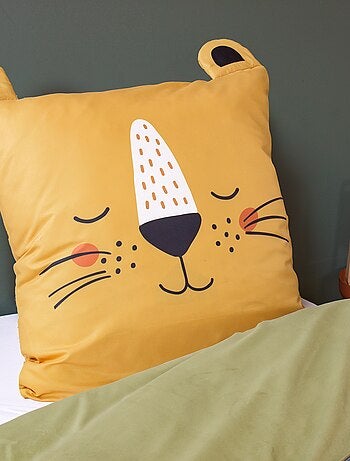 Juego de cama individual estampado 'león'