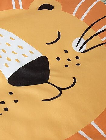 Juego de cama individual estampado 'león'